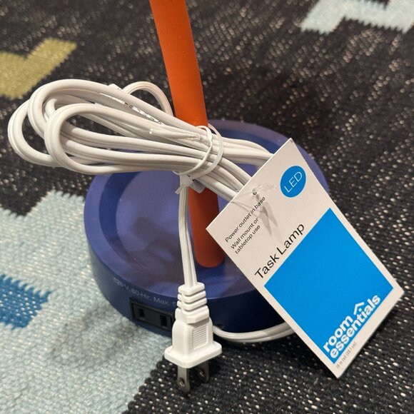 Room Essentials™ Task Table Lamp, Green/Blue/Orange Color Block - Picture 13 of 15